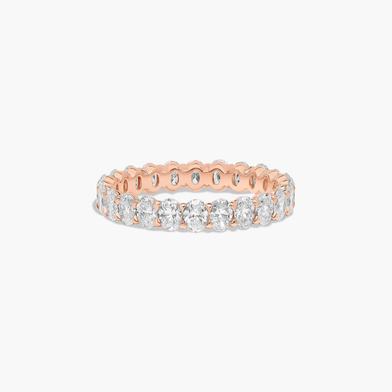 Eternity Ring With Oval Cut Diamonds