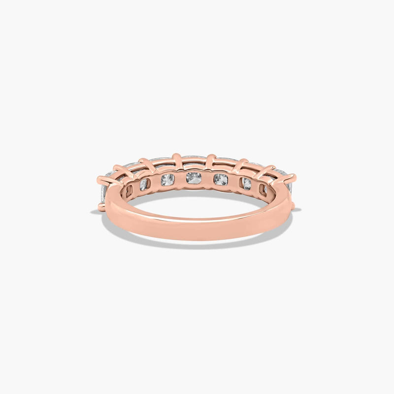 Seven Stone Anniversary Ring With Cushion Cut Lab-Grown Diamonds