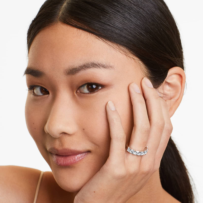 Seven Stone Anniversary Ring With Princess Cut Lab-Grown Diamonds