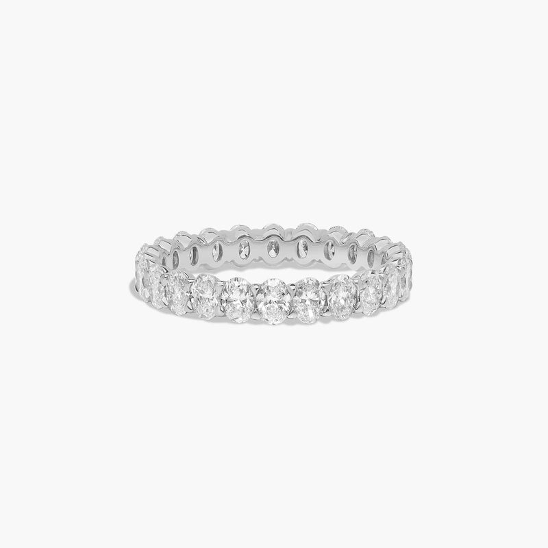 Eternity Ring With Oval Cut Diamonds