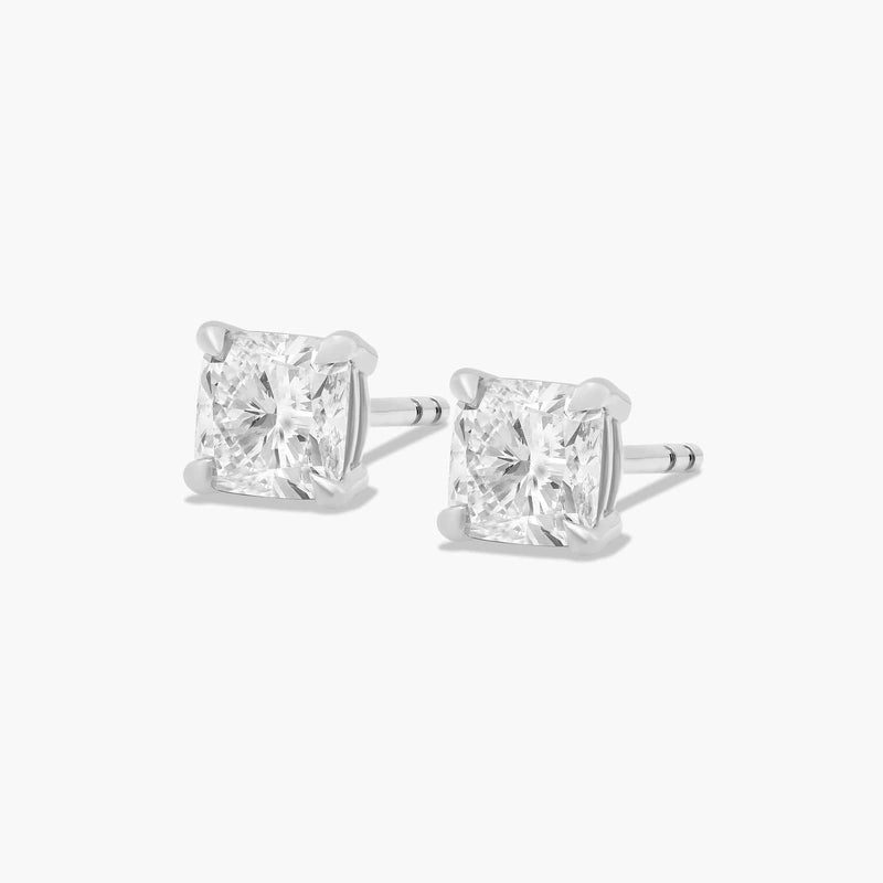 Cushion Cut Lab-Grown Diamond Stud Earrings