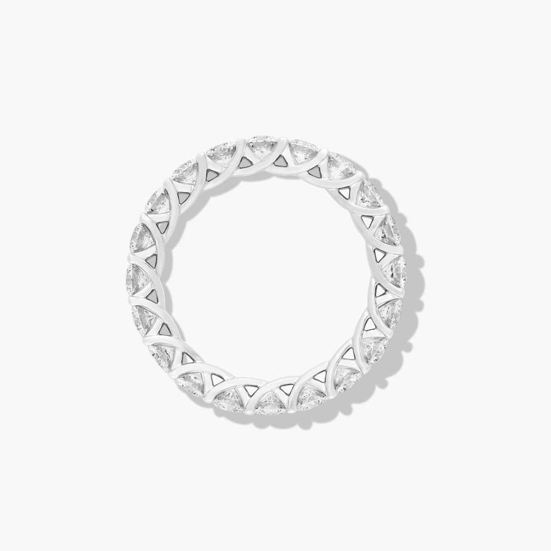Trellis Eternity Ring With Lab-Grown Diamonds