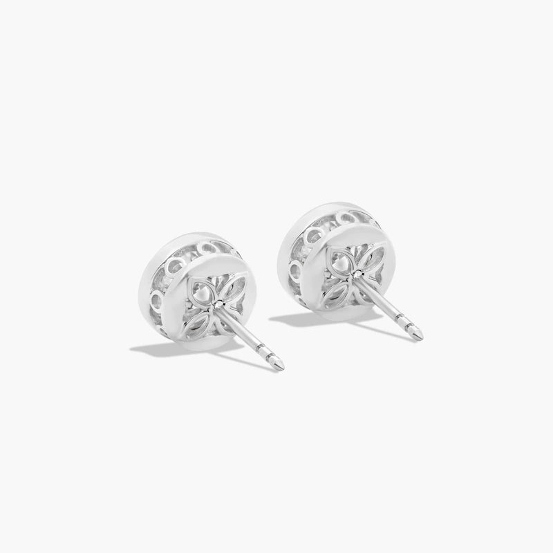 Bezel Lab-Grown Diamond Stud Earrings
