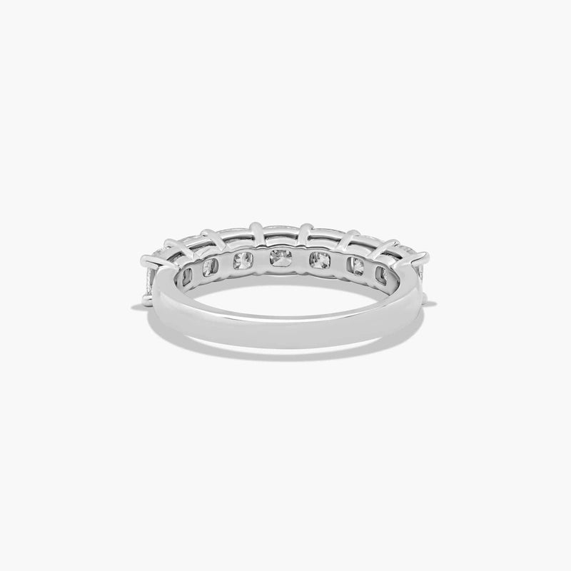Seven Stone Anniversary Ring With Cushion Cut Lab-Grown Diamonds