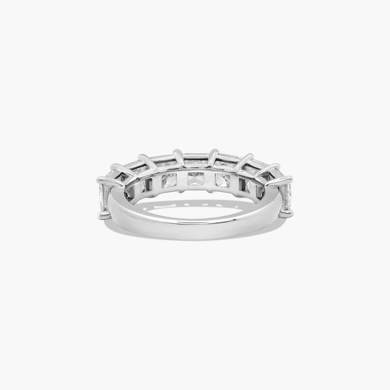 Seven Stone Anniversary Ring With Princess Cut Lab-Grown Diamonds