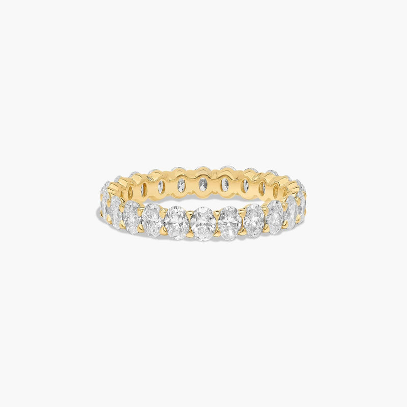 Eternity Ring With Oval Cut Diamonds