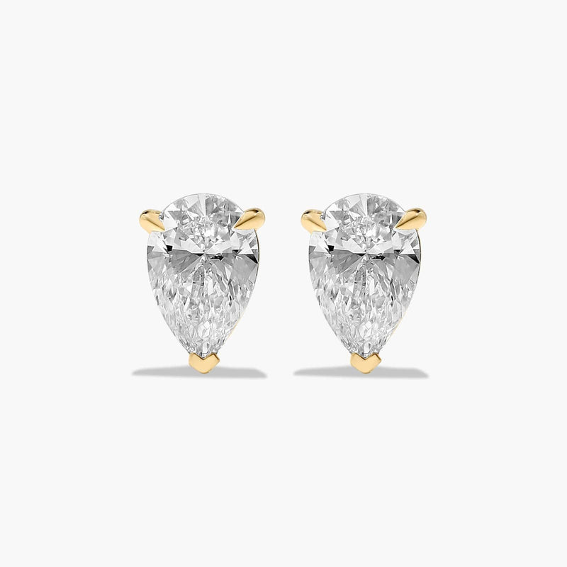 Pear Shape Lab-Grown Diamond Stud Earrings