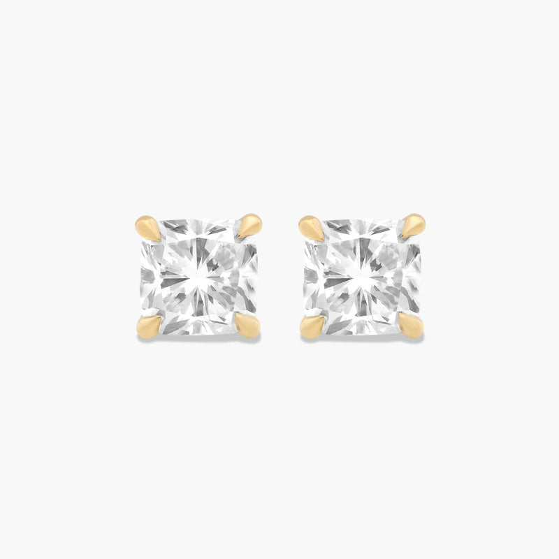 Cushion Cut Lab-Grown Diamond Stud Earrings