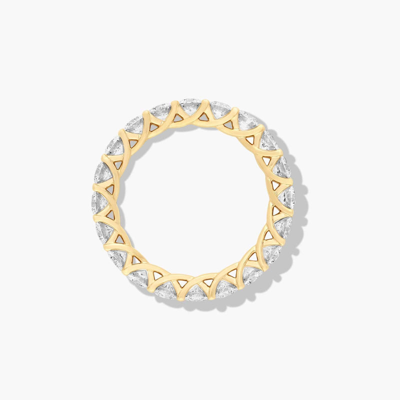 Trellis Eternity Ring With Lab-Grown Diamonds