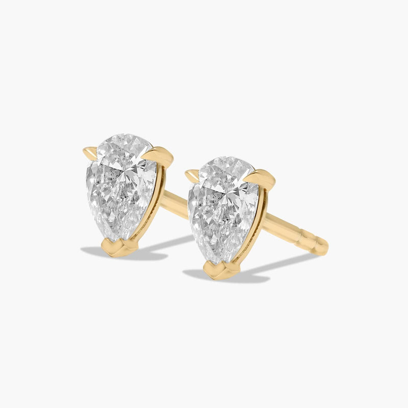 Pear Shape Lab-Grown Diamond Stud Earrings