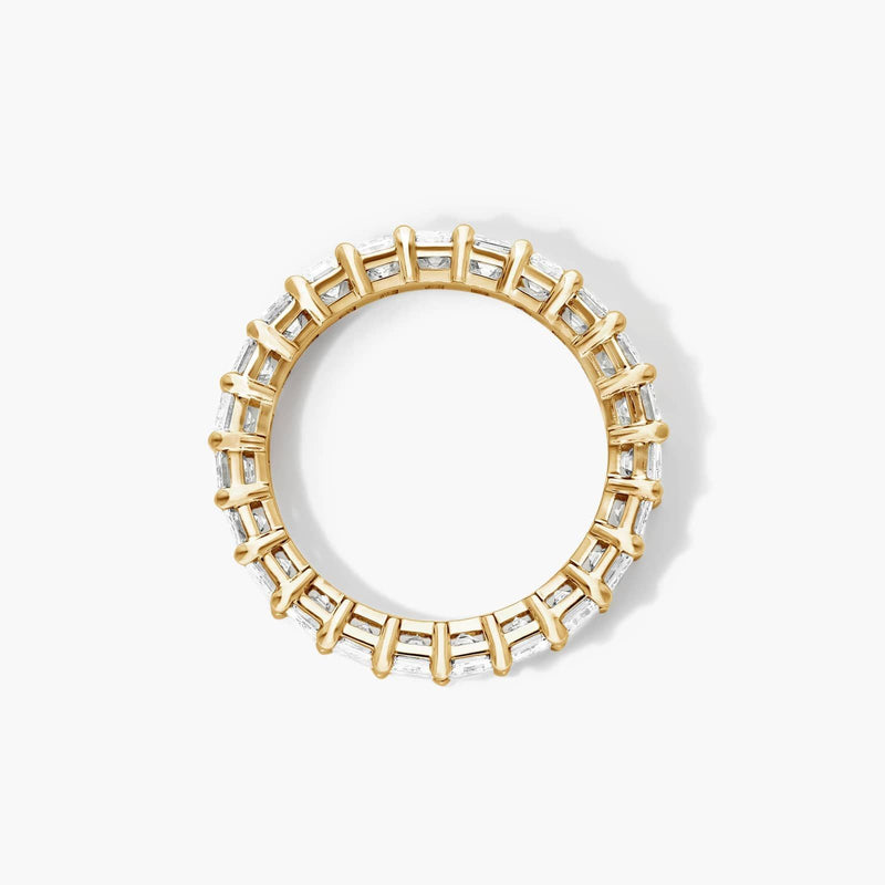 Eternity Ring With Emerald Cut Lab-Grown Diamonds