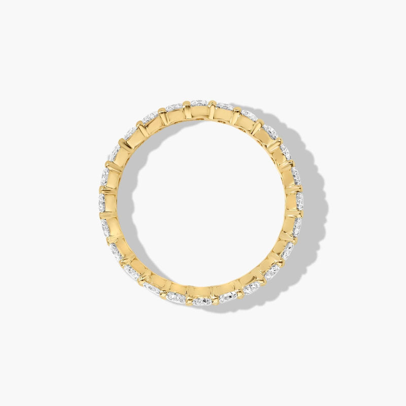 Eternity Ring With Oval Cut Diamonds