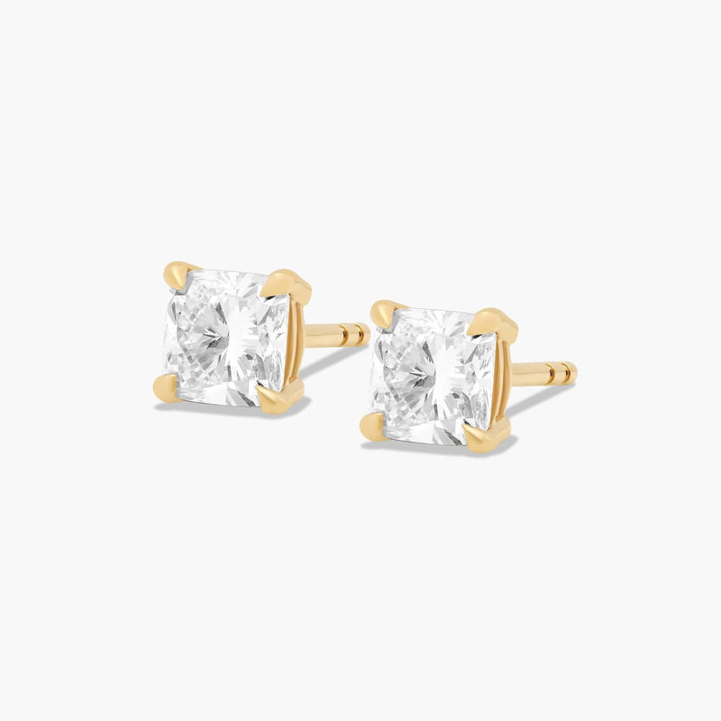Cushion Cut Lab-Grown Diamond Stud Earrings