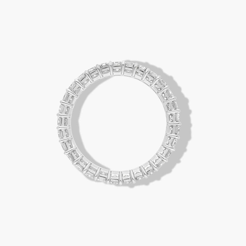 Eternity Ring With Emerald Cut Lab-Grown Diamonds