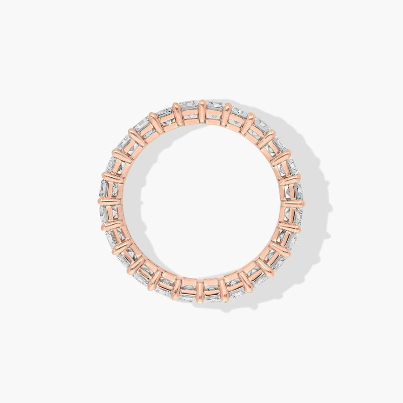 Eternity Ring With Emerald Cut Lab-Grown Diamonds
