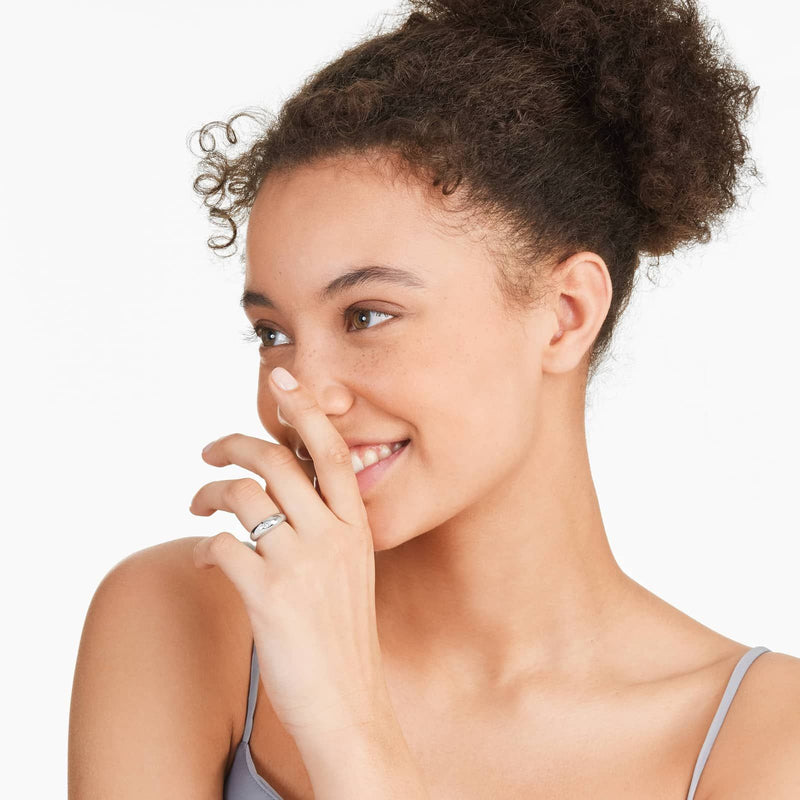 Oval Cut Lab-Grown Diamond Petite Pavé Engagement Ring