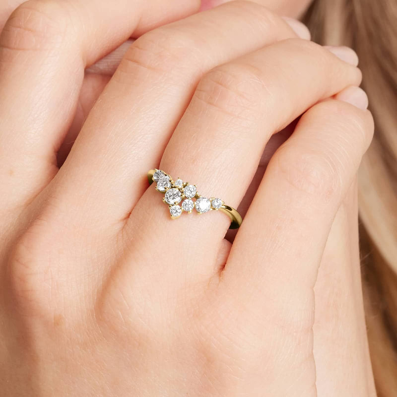 Cosmos Tiara Lab-Grown Diamond Ring