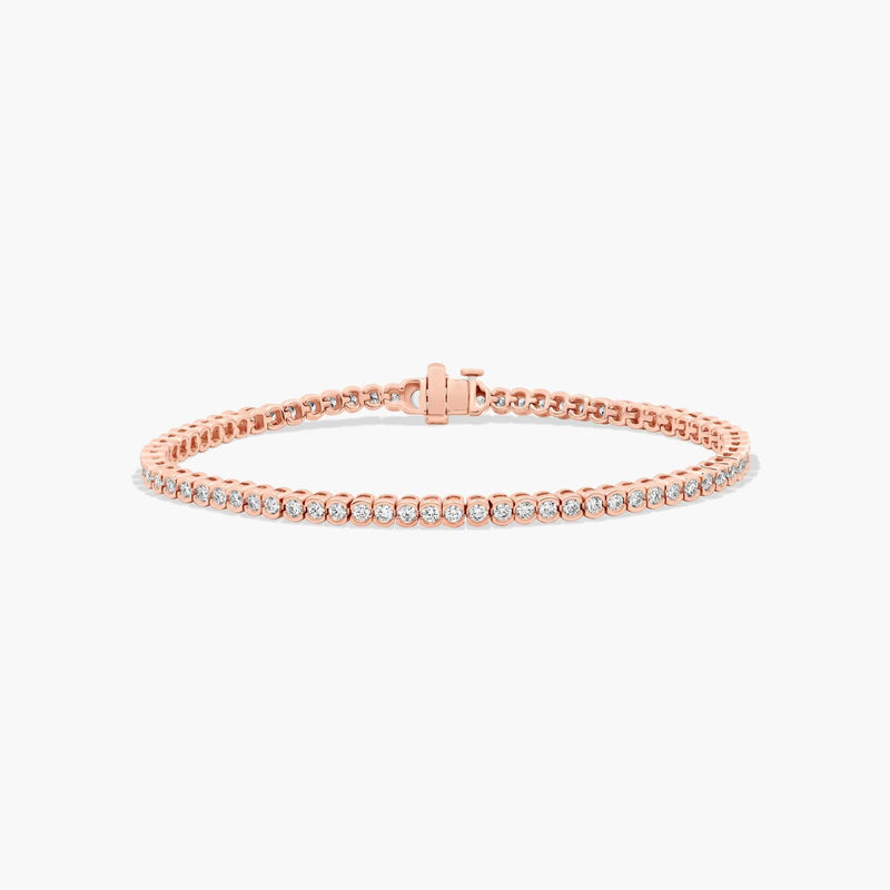 Bezel Tennis Bracelet With Lab-Grown Diamonds
