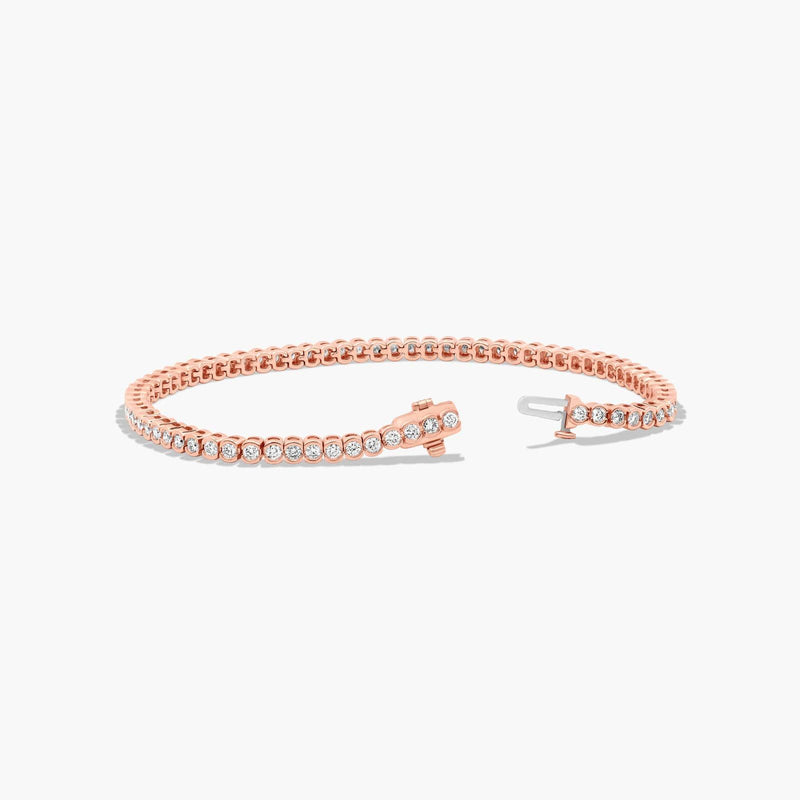 Bezel Tennis Bracelet With Lab-Grown Diamonds
