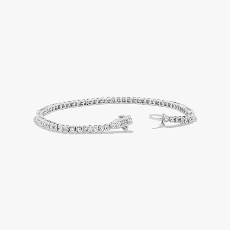 Bezel Tennis Bracelet With Lab-Grown Diamonds