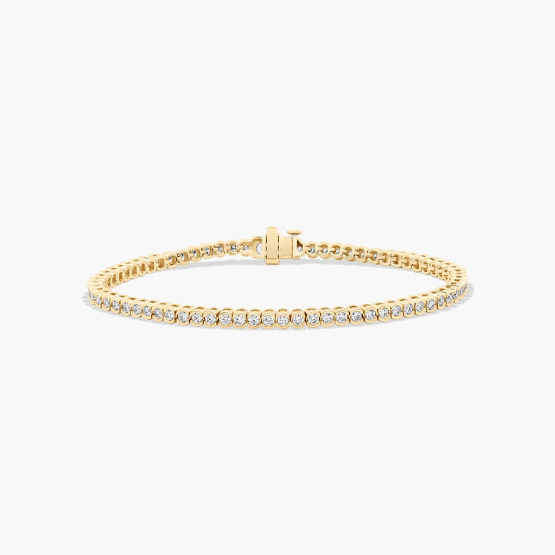 Bezel Tennis Bracelet With Lab-Grown Diamonds