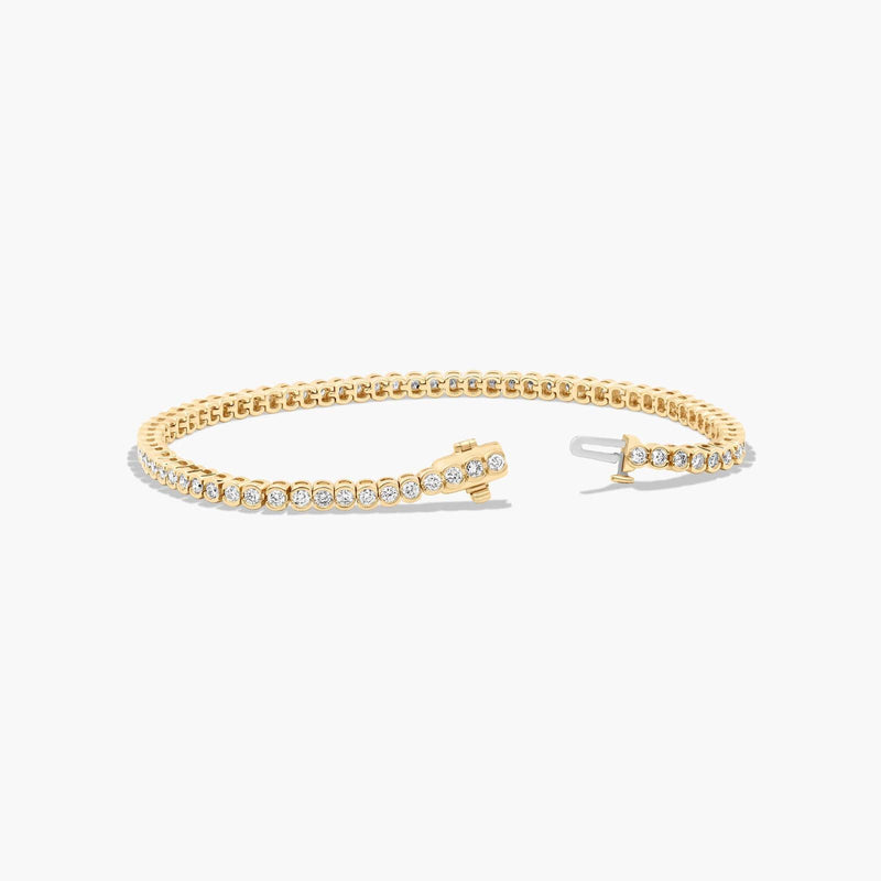 Bezel Tennis Bracelet With Lab-Grown Diamonds