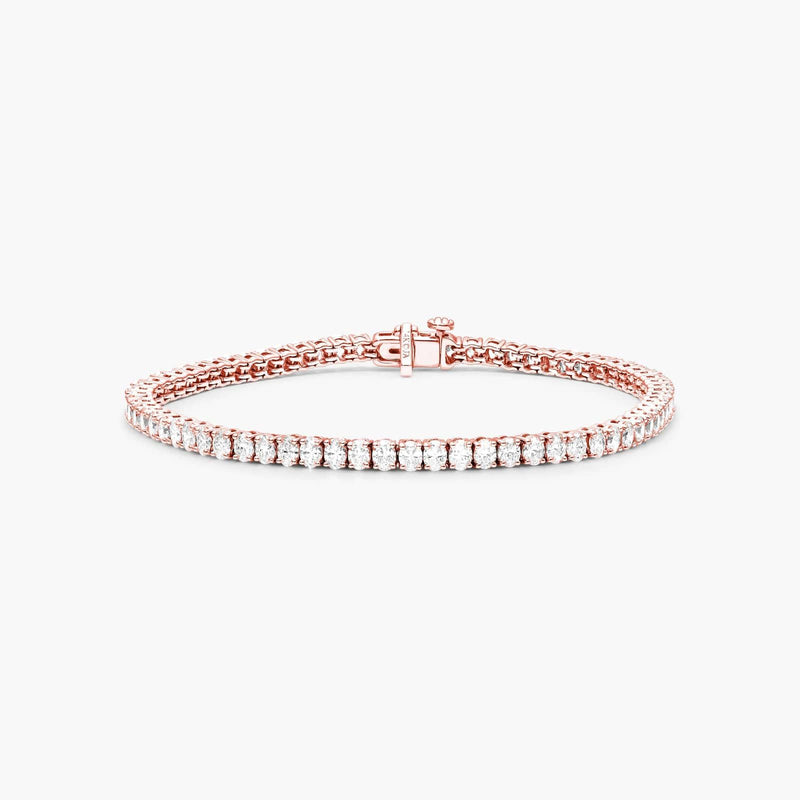 Tennis Bracelet With Oval Cut Lab-Grown Diamonds