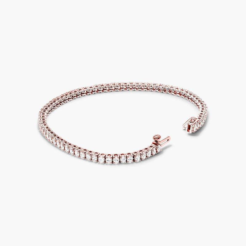 Tennis Bracelet With Oval Cut Lab-Grown Diamonds