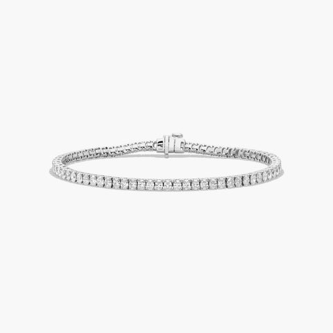 Tennis Bracelet With Oval Cut Lab-Grown Diamonds