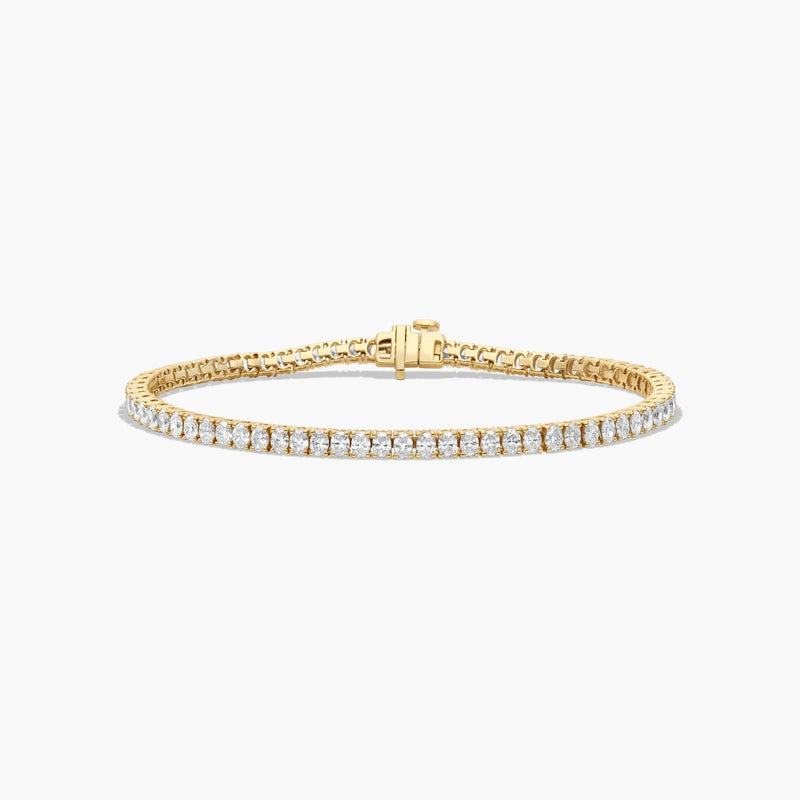 Tennis Bracelet With Oval Cut Lab-Grown Diamonds