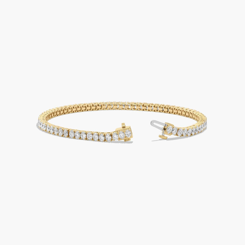 Tennis Bracelet With Oval Cut Lab-Grown Diamonds