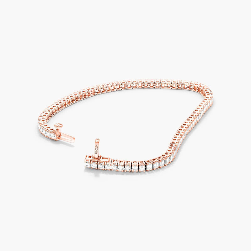 Tennis Bracelet With Emerald Cut Lab-Grown Diamonds