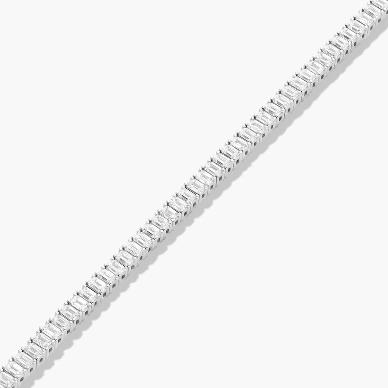 Tennis Bracelet With Emerald Cut Lab-Grown Diamonds
