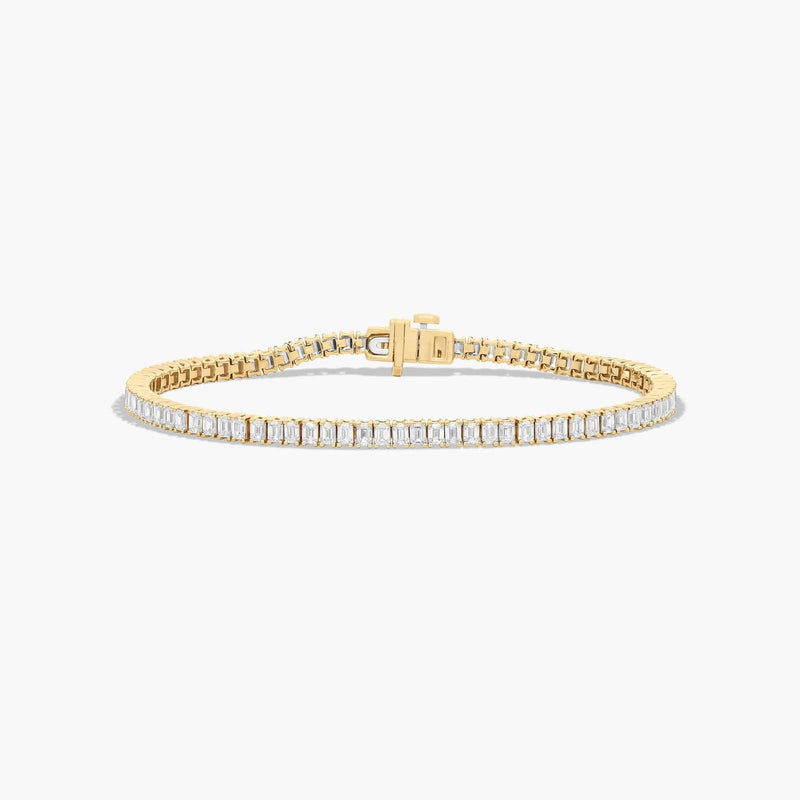 Tennis Bracelet With Emerald Cut Lab-Grown Diamonds