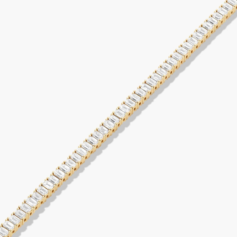Tennis Bracelet With Emerald Cut Lab-Grown Diamonds