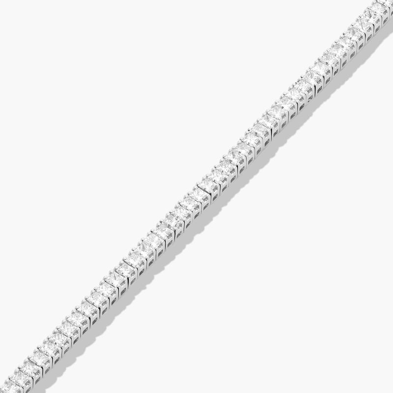 Tennis Bracelet With Princess Cut Lab-Grown Diamonds
