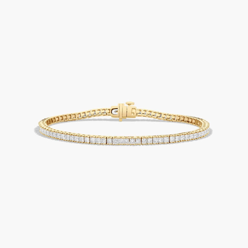 Tennis Bracelet With Princess Cut Lab-Grown Diamonds