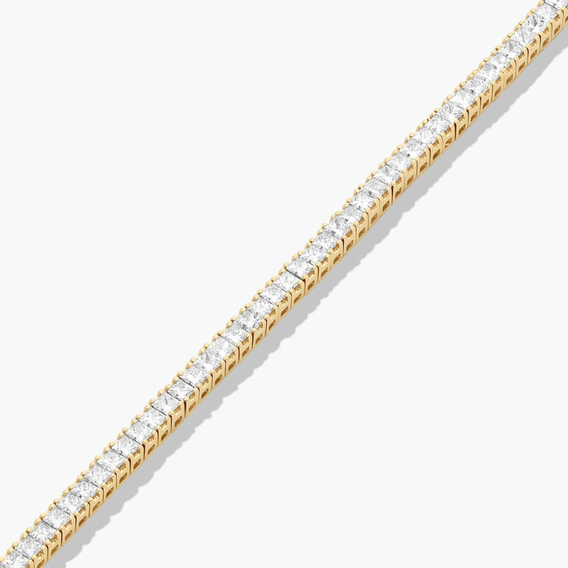 Tennis Bracelet With Princess Cut Lab-Grown Diamonds