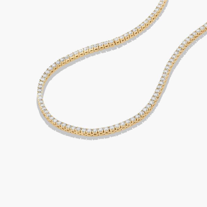 Straight Lab-Grown Diamond Tennis Necklace