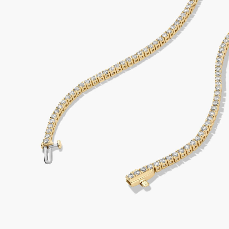 Straight Lab-Grown Diamond Tennis Necklace