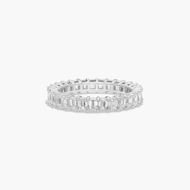Eternity Ring With Emerald Cut Lab-Grown Diamonds