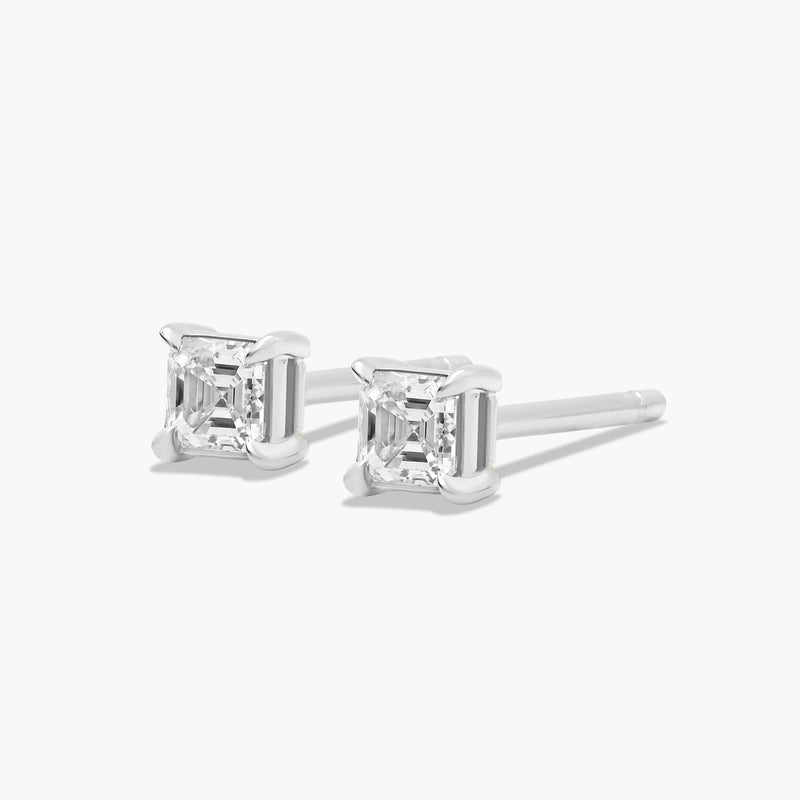 Asscher Cut Lab-Grown Diamond Stud Earrings