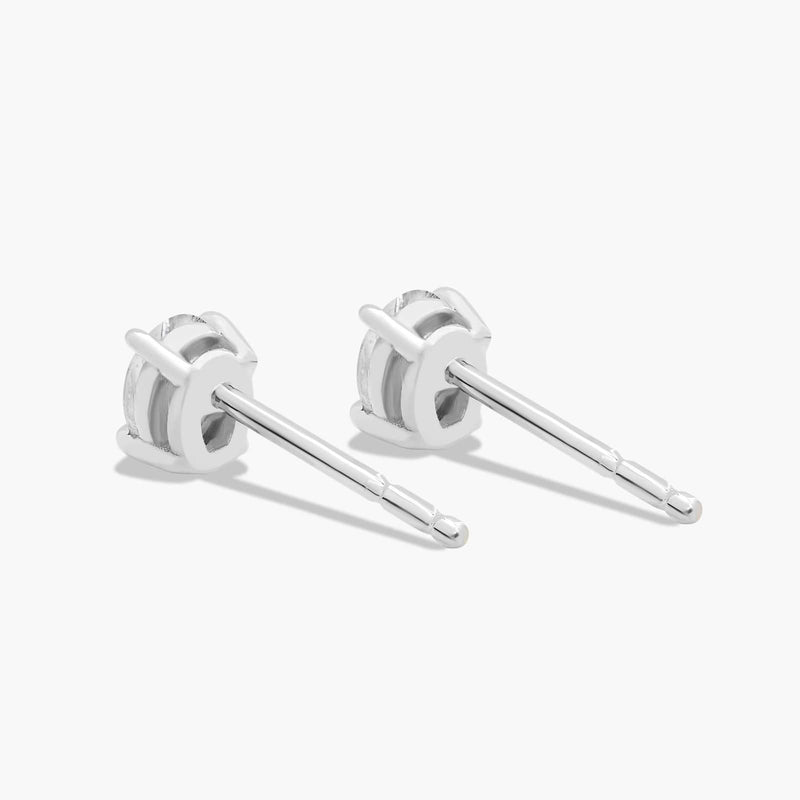 Oval Cut Lab-Grown Diamond Stud Earrings