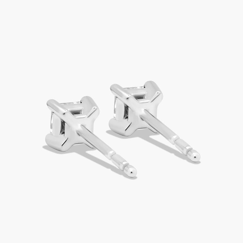 Princess Cut Lab-Grown Diamond Stud Earrings