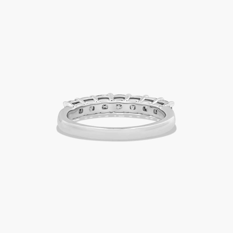 Seven Stone Anniversary Ring With Cushion Cut Lab-Grown Diamonds