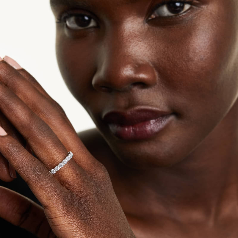 Trellis Eternity Ring With Lab-Grown Diamonds